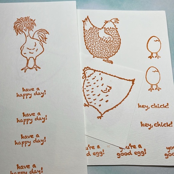 Stampin Up “Hey, Chick” Rubber Stamps - Picture 4 of 4